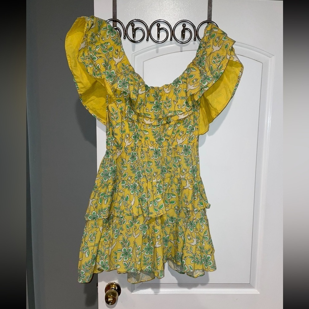 RHODE Dotty Floral Ruffle Mini Dress 🌻 XS - Picture 15 of 16